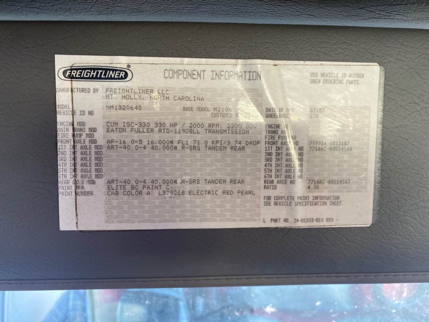 2007 Freightliner M2 Business Class Tilt and Go Truck #9683 AS