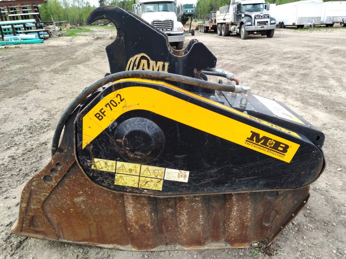 2014 MB BF70.2 Jaw Crushing Bucket #9692 AS