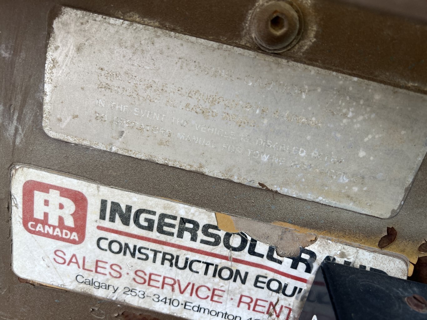 1981 Ingersoll Rand SPF 56 Padfoot Compactor #9698 BP