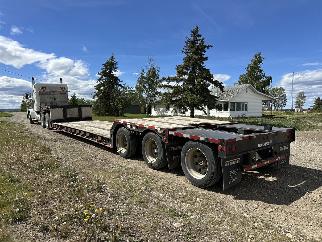 2006 Trail King MG Series Heavy Double Drop Lowbed Trailer & Booster #9747 DP