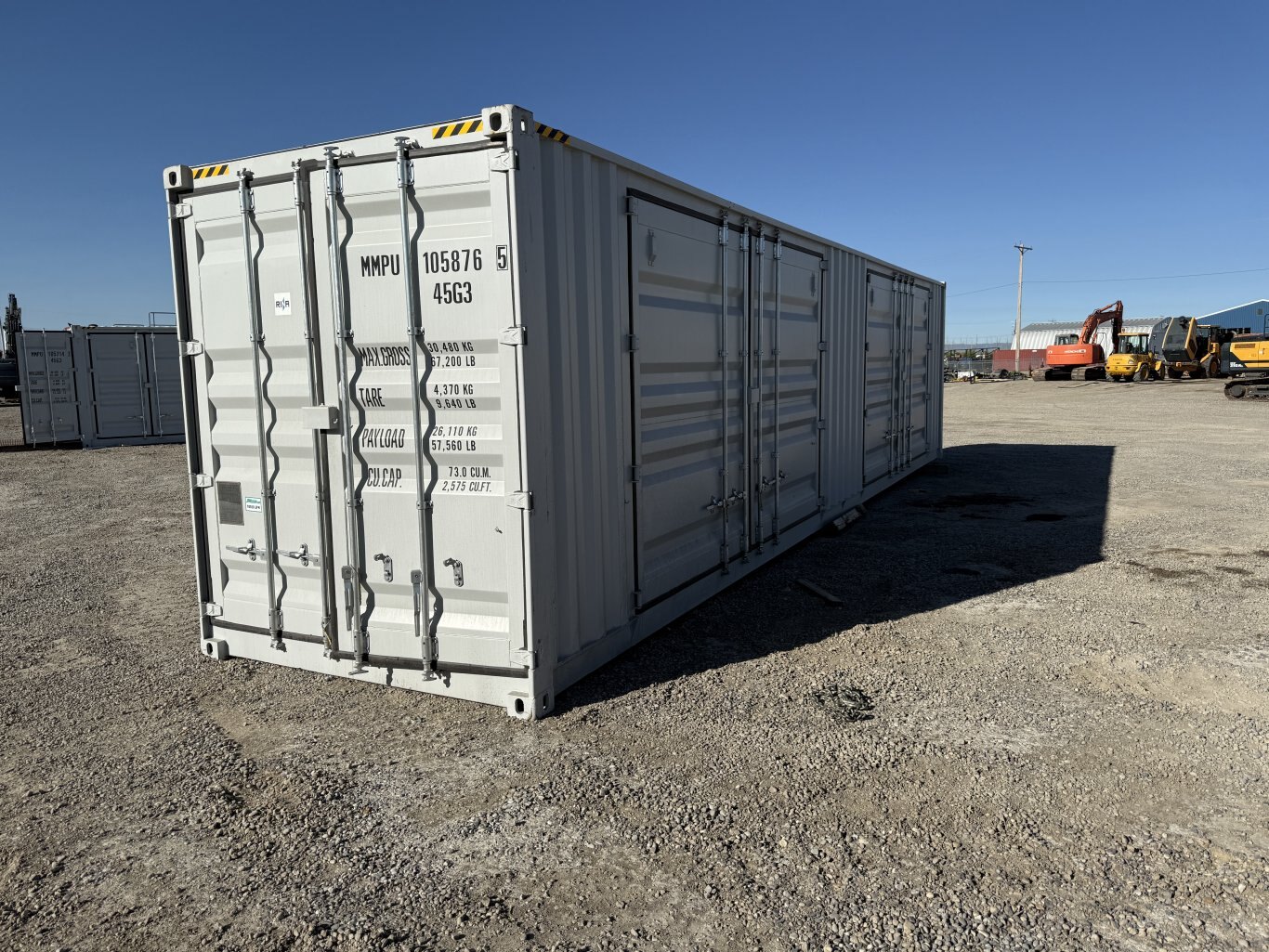 40 foot seacan 1 front and 2 large side doors 1 trip #10550 JPH