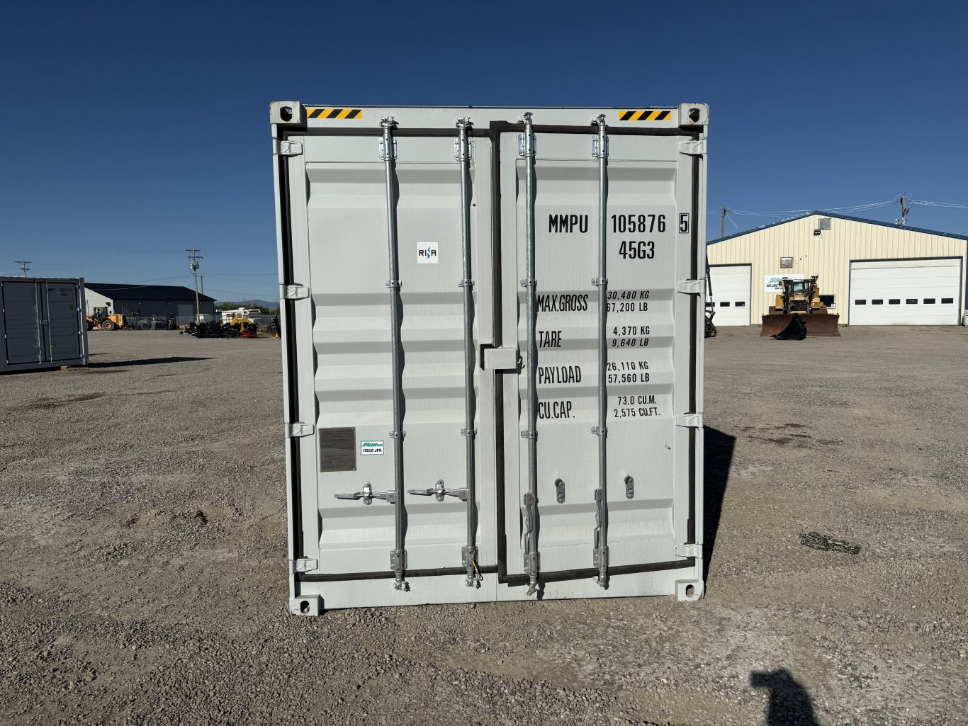 40 foot seacan 1 front and 2 large side doors 1 trip #10550 JPH