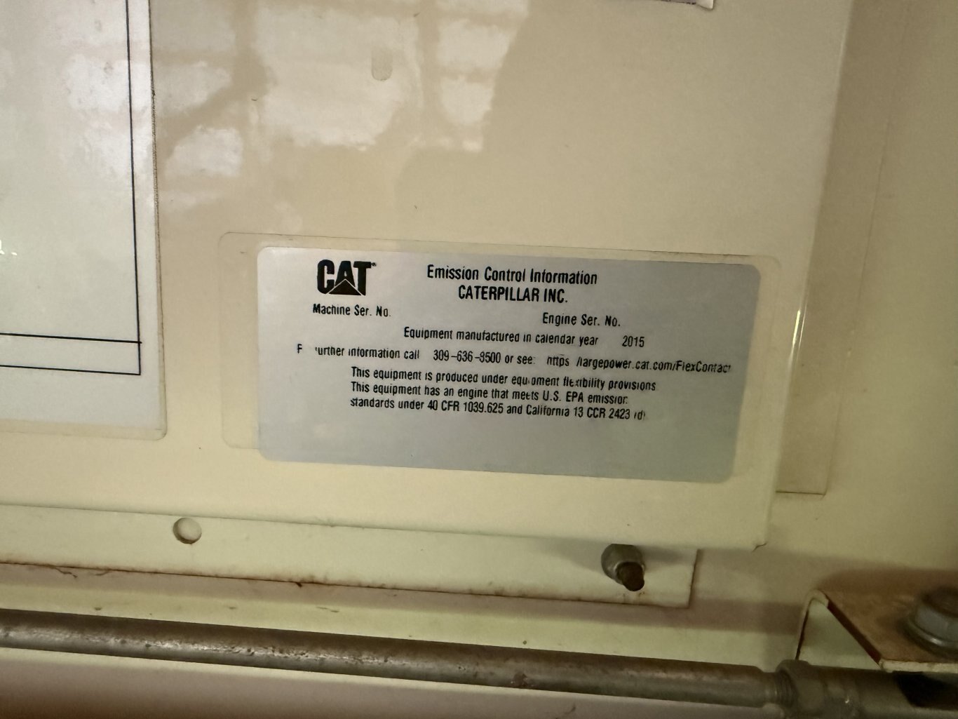 2015 CAT ZQ20 Towable 20kw Generator #9859 JA