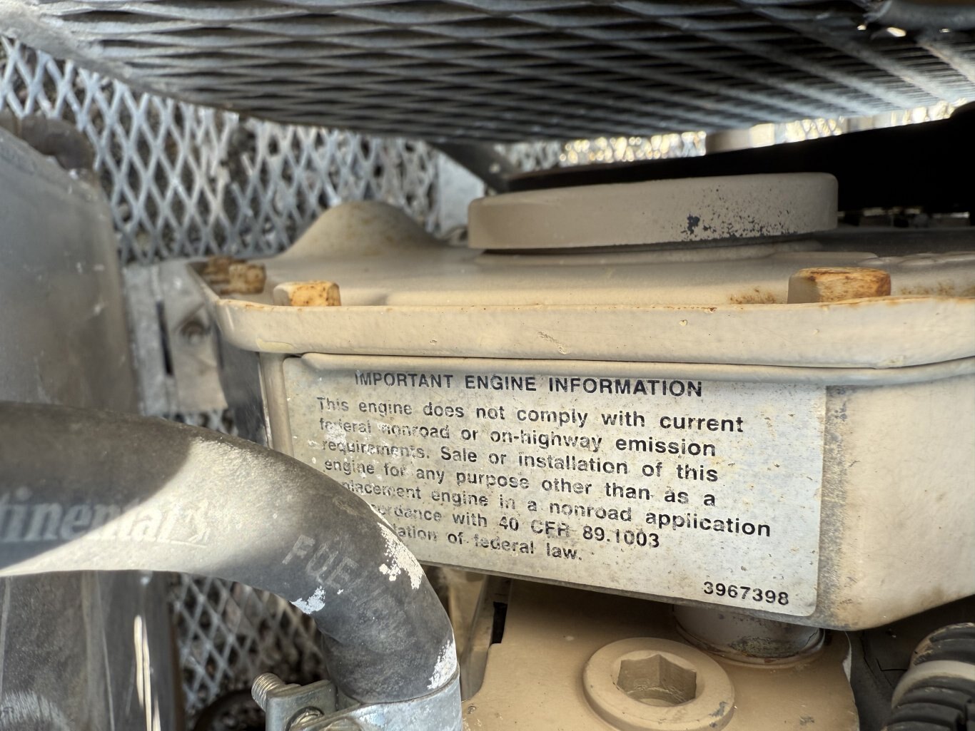 2000 NCA Air Compressor and Carriage #9884 AS