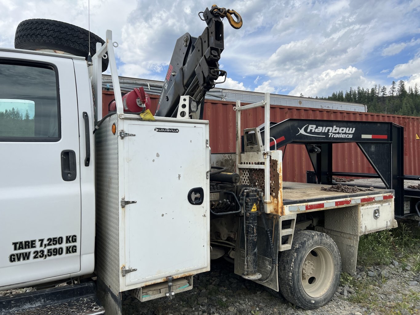 2007 GMC C5500 Service Truck with Hiab 077 BS 3 Knuckle Boom • 4X4 Mechanic Truck #9902 BP