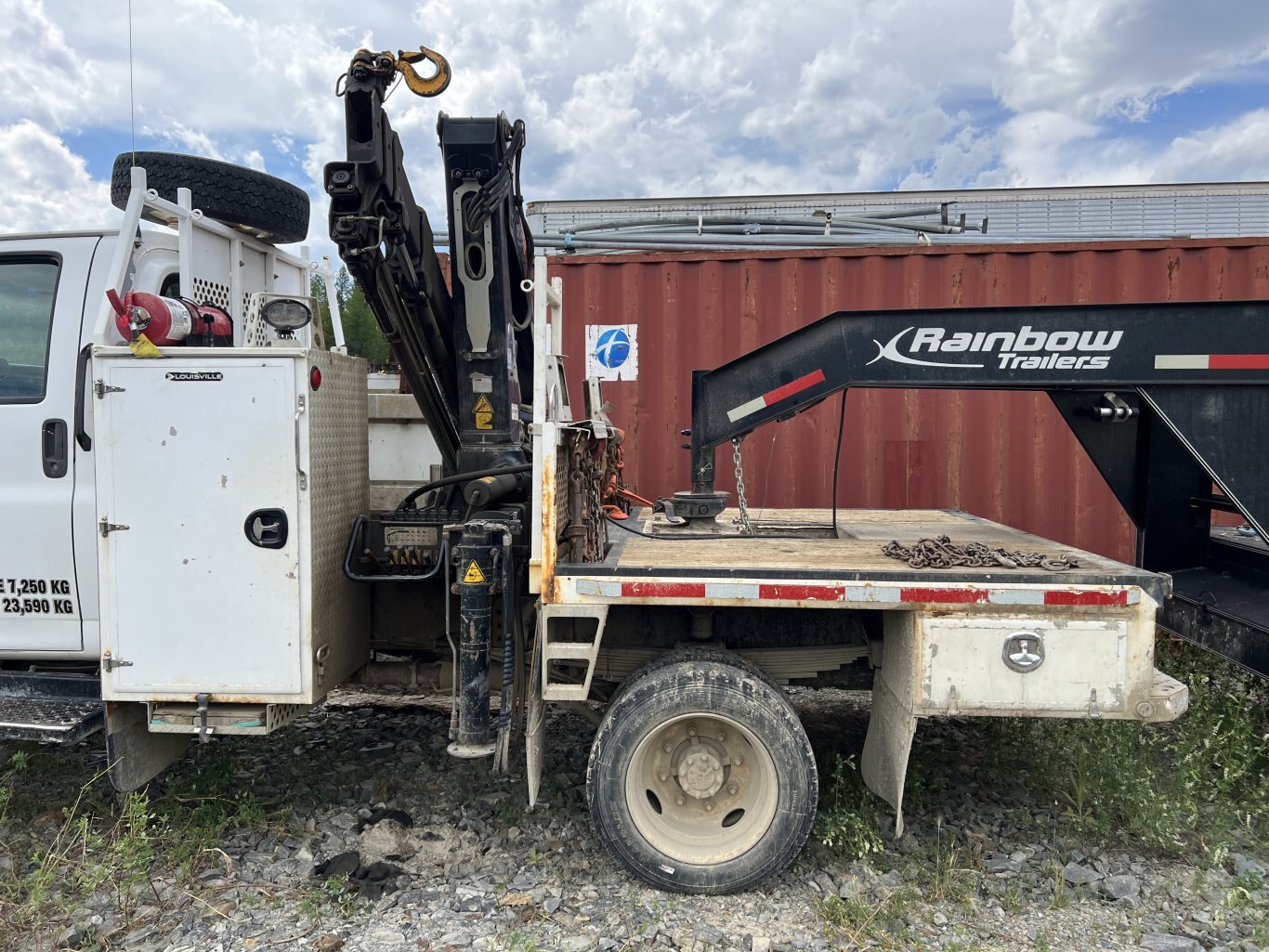 2007 GMC C5500 Service Truck with Hiab 077 BS 3 Knuckle Boom • 4X4 Mechanic Truck #9902 BP