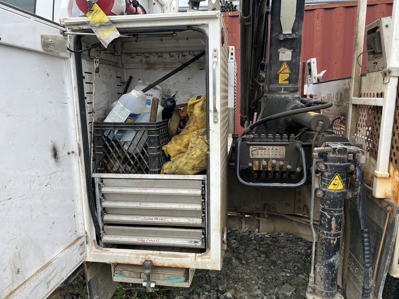 2007 GMC C5500 Service Truck with Hiab 077 BS 3 Knuckle Boom • 4X4 Mechanic Truck #9902 BP