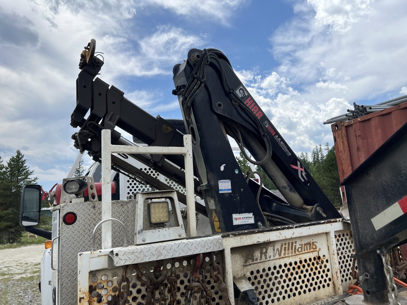 2007 GMC C5500 Service Truck with Hiab 077 BS 3 Knuckle Boom • 4X4 Mechanic Truck #9902 BP