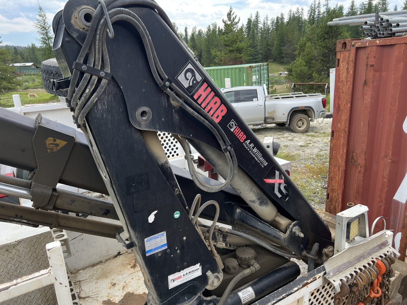 2007 GMC C5500 Service Truck with Hiab 077 BS 3 Knuckle Boom • 4X4 Mechanic Truck #9902 BP