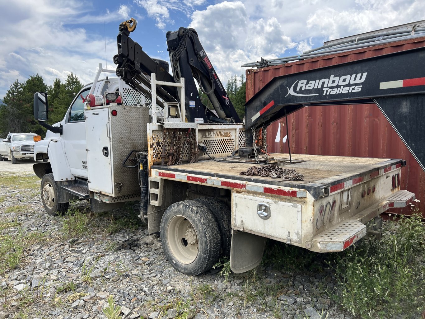 2007 GMC C5500 Service Truck with Hiab 077 BS 3 Knuckle Boom • 4X4 Mechanic Truck #9902 BP