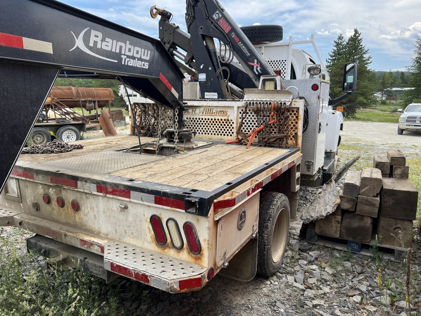 2007 GMC C5500 Service Truck with Hiab 077 BS 3 Knuckle Boom • 4X4 Mechanic Truck #9902 BP
