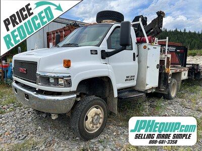 2007 GMC C5500 Service Truck with Hiab 077 BS-3 Knuckle Boom • 4X4 Mechanic Truck #9902 BP