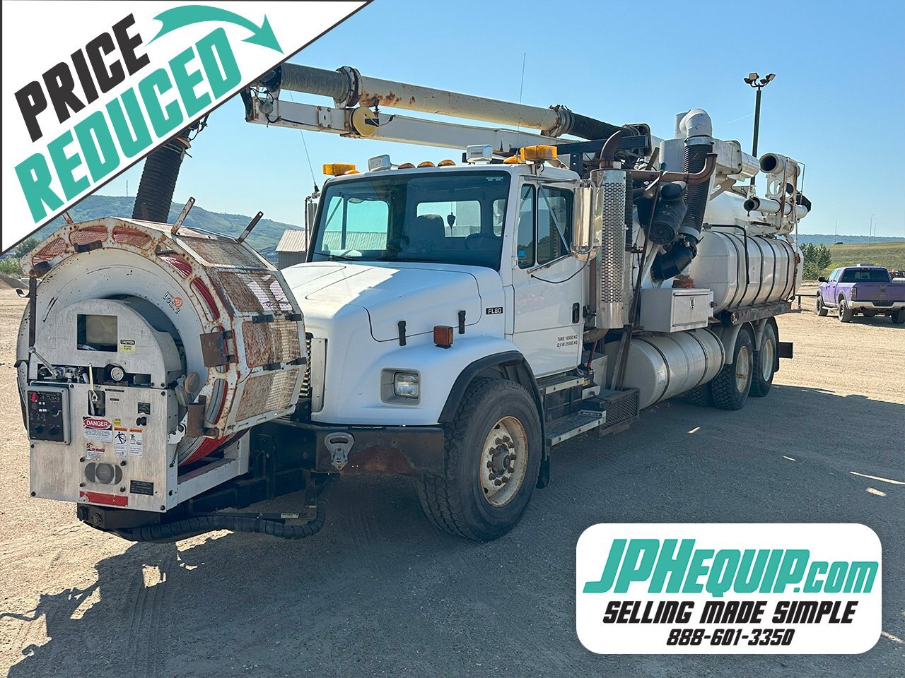 2001 Freightliner FL80 Vac Flusher Truck #9913 DP