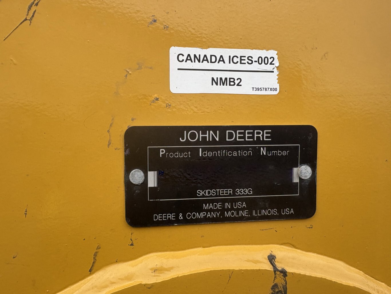 2021 Deere 333G Skid Steer With Bucket #9944 AS