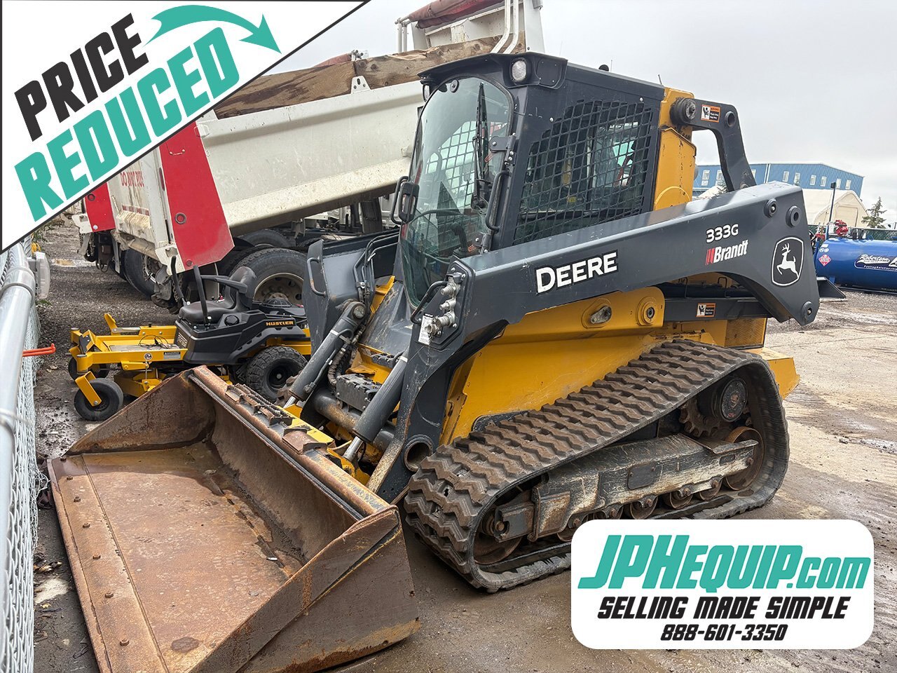 2021 Deere 333G Skid Steer With Bucket #9944 AS