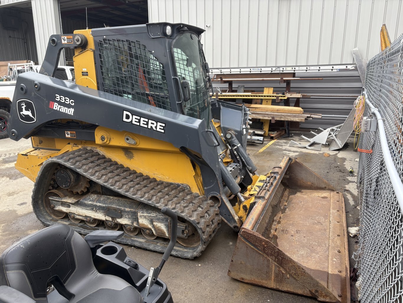 2021 Deere 333G Skid Steer With Bucket #9944 AS