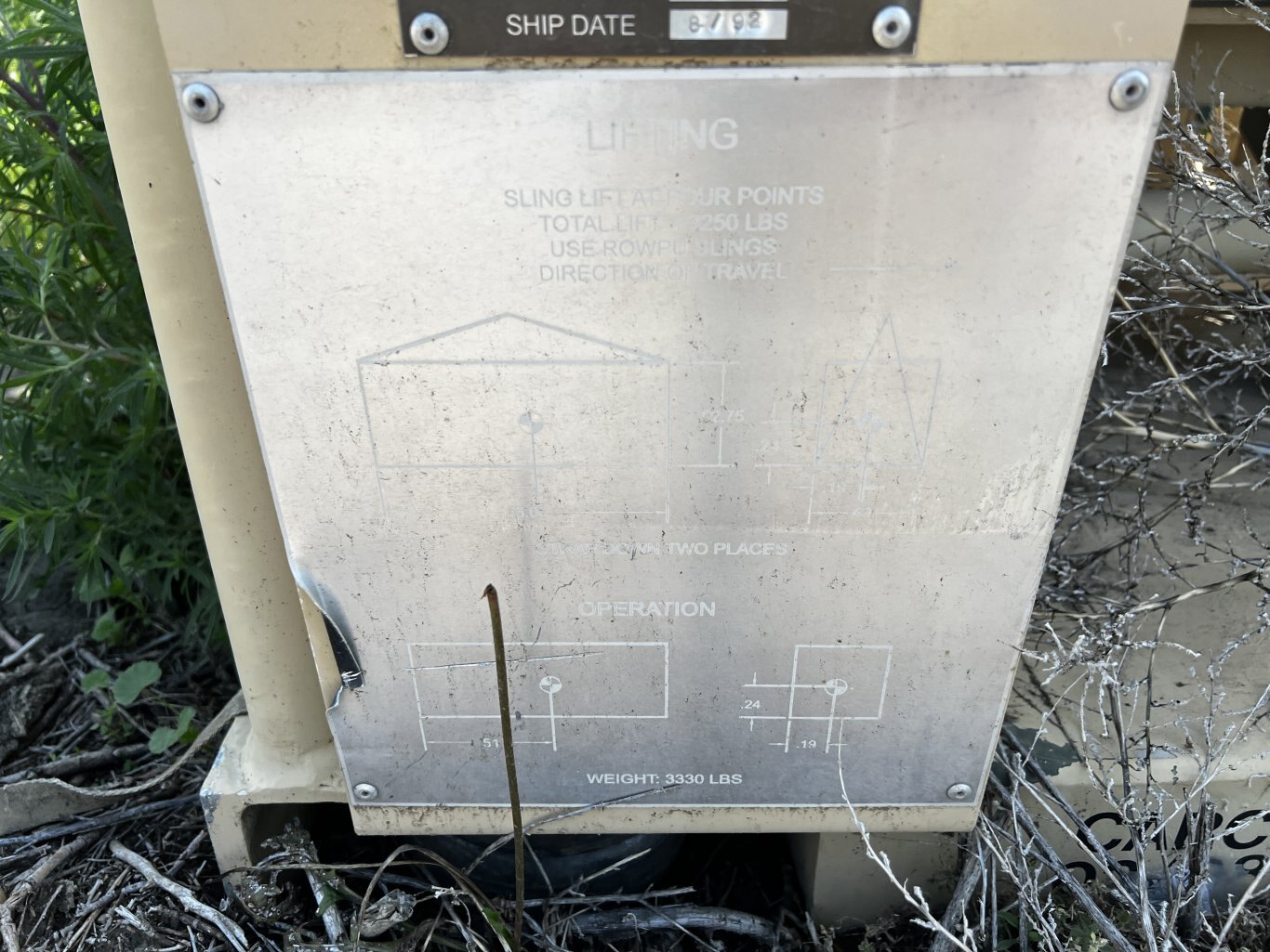 1992 Rowpu WTA 060 Reverse Osmosis Water Purification Unit • Water Treatment Plant • 3000 GPH US Army #9960 BP