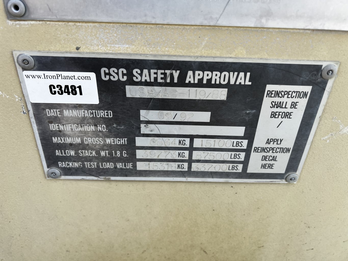 1992 Rowpu WTA 060 Reverse Osmosis Water Purification Unit • Water Treatment Plant • 3000 GPH US Army #9960 BP