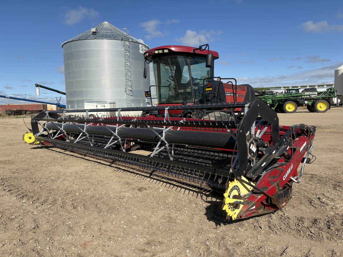 2008 Case WD1903 Self Propelled Windrower Swather with DHX302 Draper Header #11002 AS