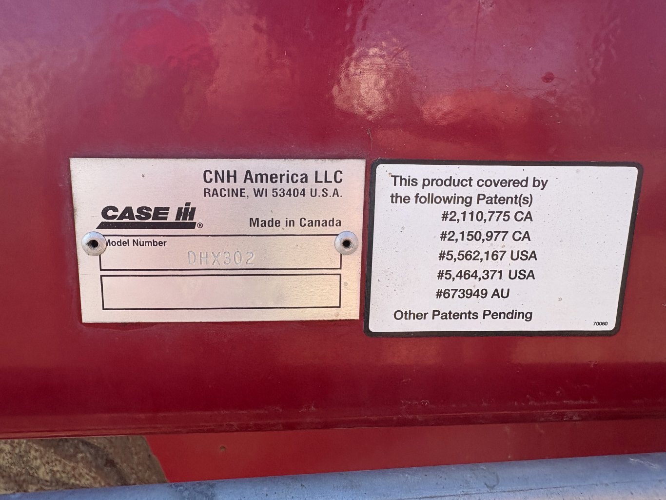 2008 Case WD1903 Self Propelled Windrower Swather with DHX302 Draper Header #11002 AS