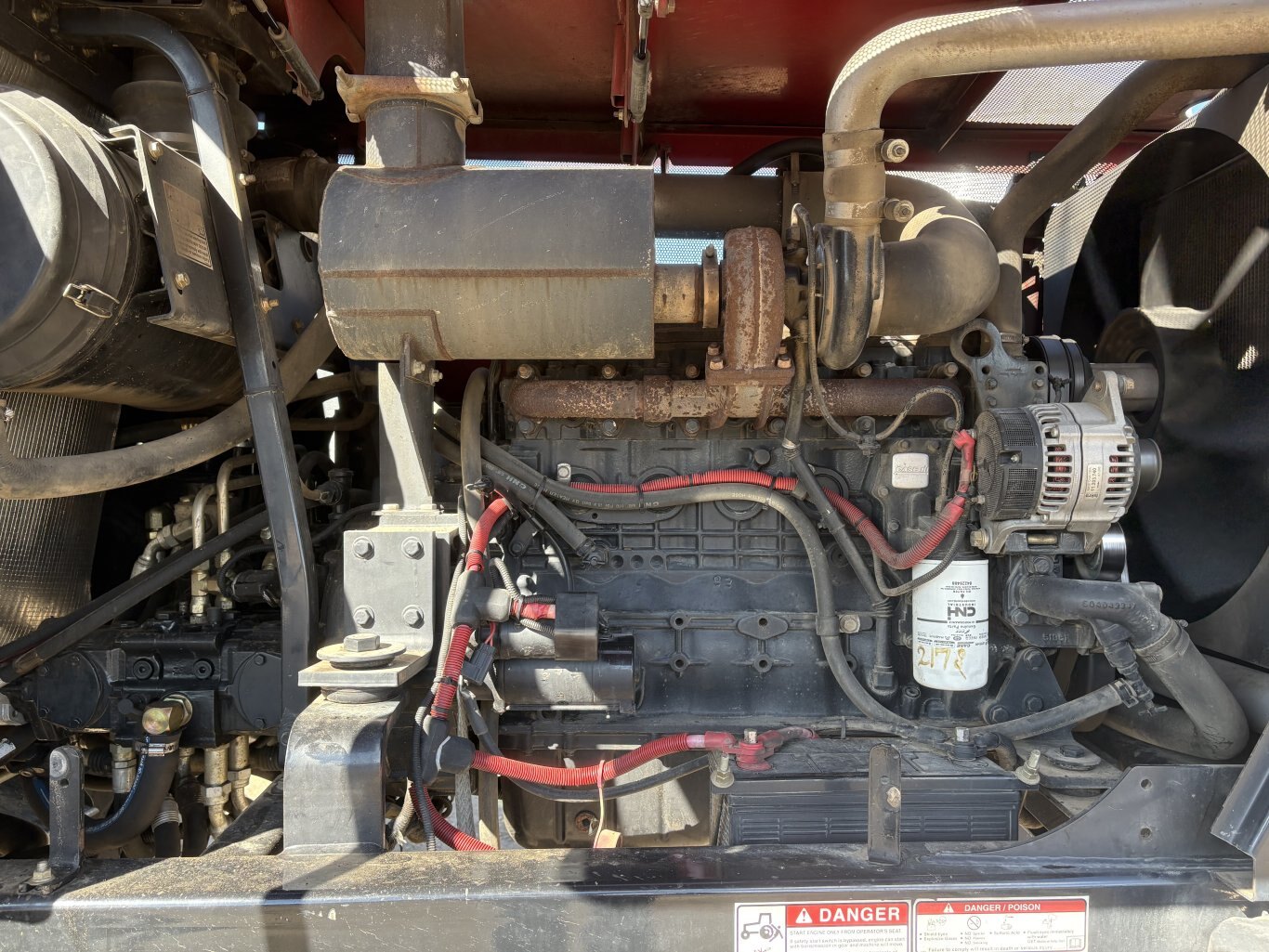 2008 Case WD1903 Self Propelled Windrower Swather with DHX302 Draper Header #11002 AS