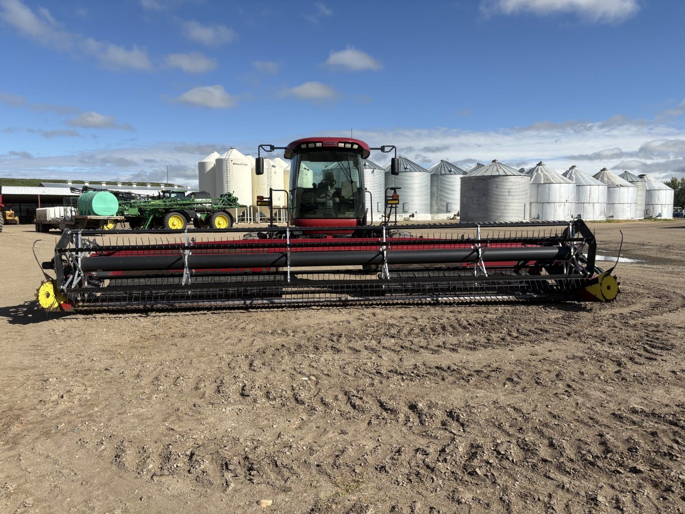 2008 Case WD1903 Self Propelled Windrower Swather with DHX302 Draper Header #11002 AS