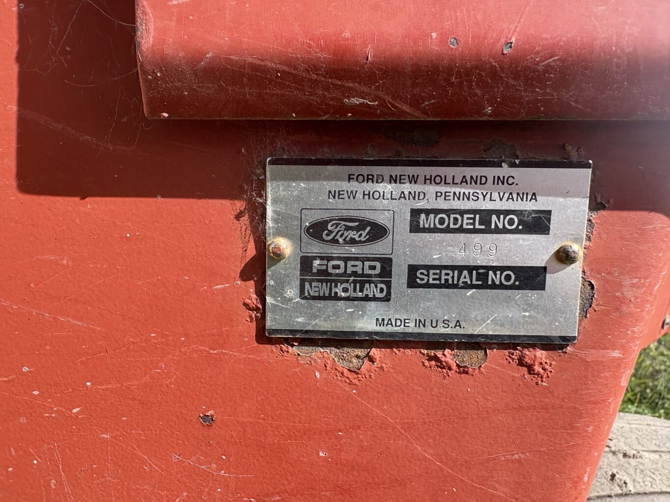 1991 New Holland 499 Mower Conditioner/Haybine #11000 AS