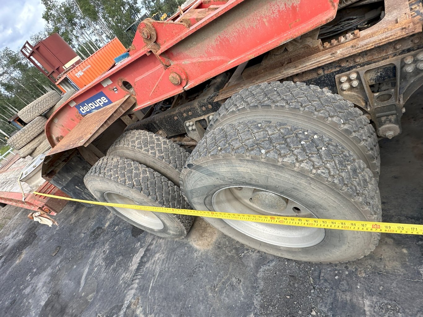 2007 Deloupe 48 ft Tri Axle Lowboy Trailer #11013 DP