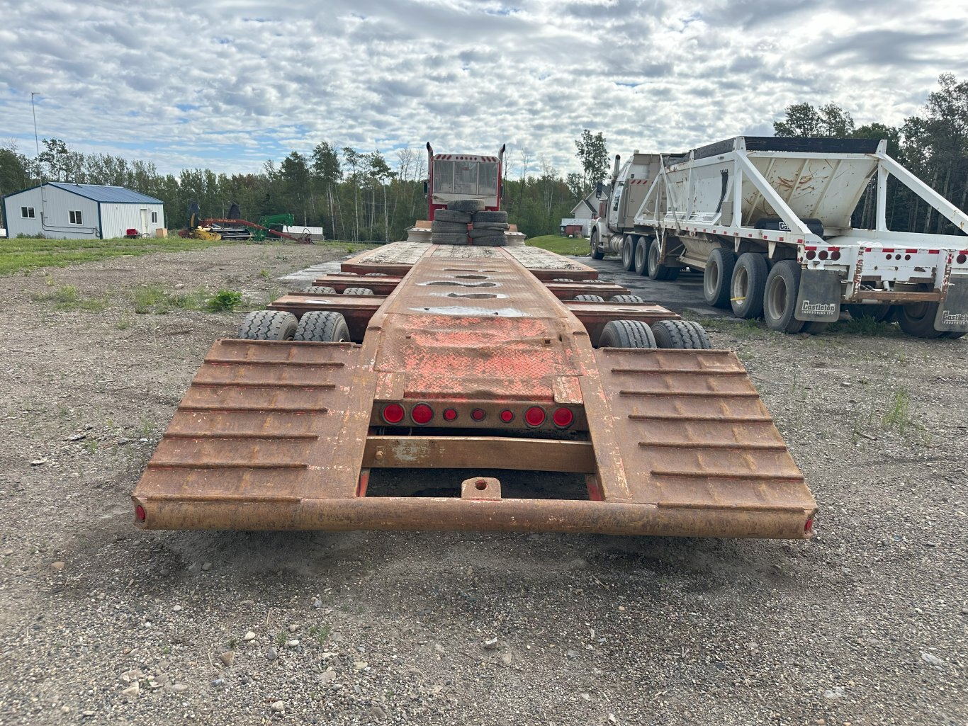 2007 Deloupe 48 ft Tri Axle Lowboy Trailer #11013 DP