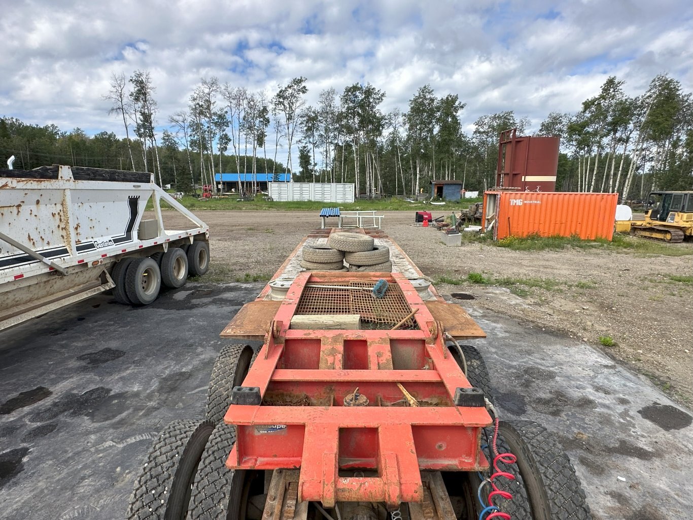 2007 Deloupe 48 ft Tri Axle Lowboy Trailer #11013 DP