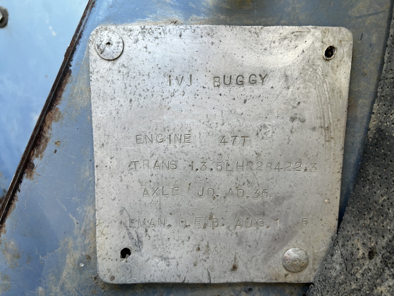 1995 IVI Buggy Water Draft Wagon Water Wagon Industrial Vehicles International #11018 BP