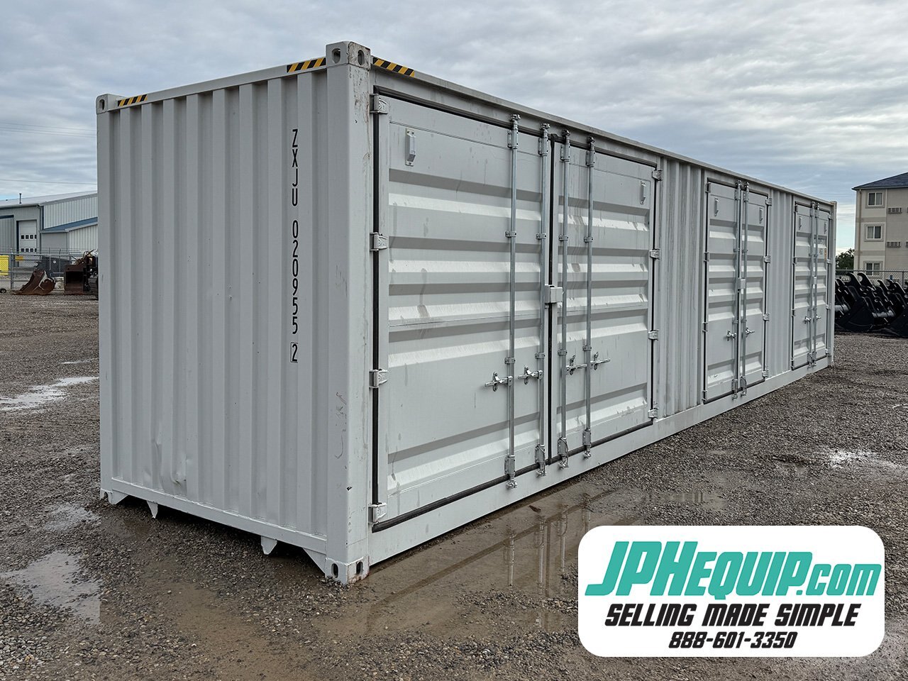 40 foot High Cube Seacan 3 Door Right End Door #209552 JPH