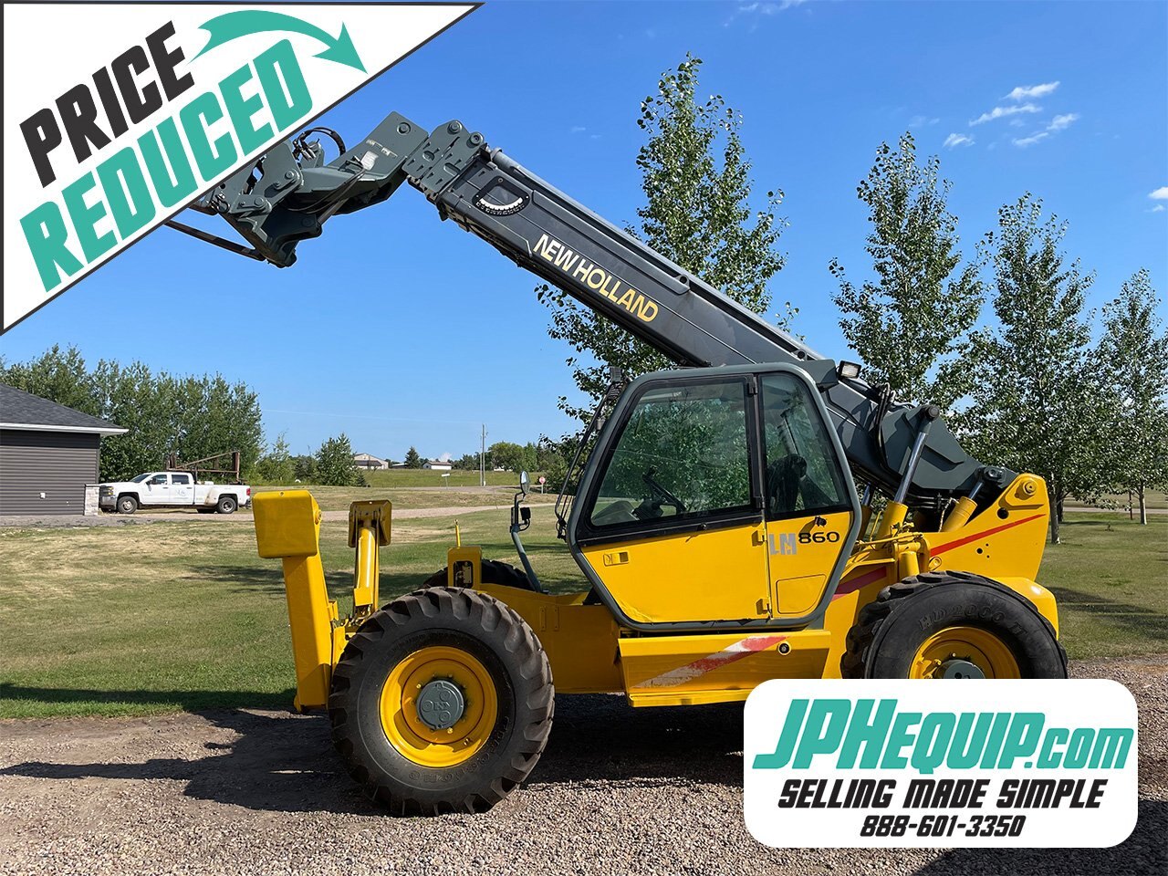 2000 New Holland LM860 8,000 lb Telehandler with 55 of Reach #11027 JA