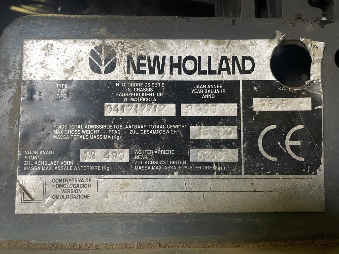 2000 New Holland LM860 8,000 lb Telehandler with 55 of Reach #11027 JA