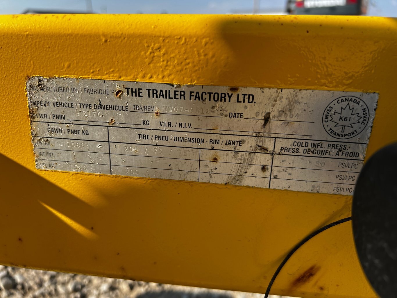 2004 Beothuck 18ft Flatdeck Trailer with Filter Pot • Model: BMB24 612 3F #11058 BP