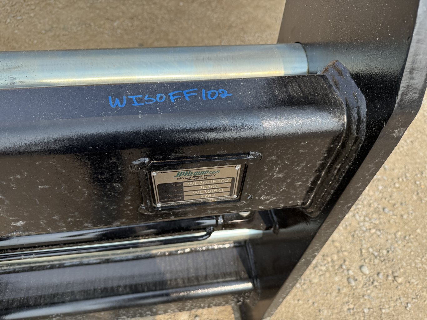 Wheel Loader Hydraulic Fork Frame 102 ISO Hi Vis #WISOFF102 JPH