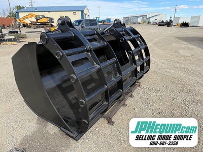 Wheel Loader Feedlot Grapple Bucket 112 inch blank #W000BF112 JPH