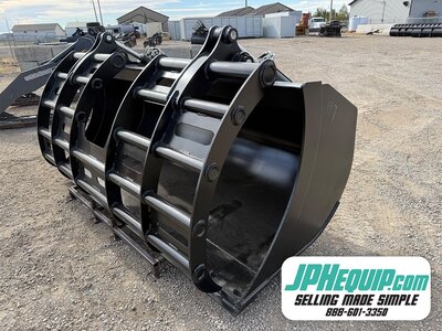 Wheel Loader Feedlot Grapple Bucket 120 inch blank #W000BF120 JPH