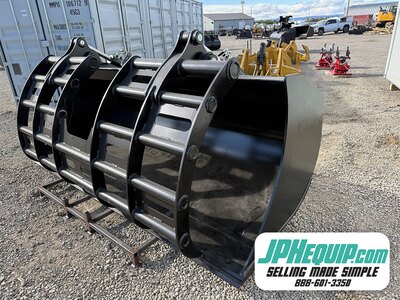 Wheel Loader Feedlot Grapple Bucket 132 inch blank #W000BF132 JPH