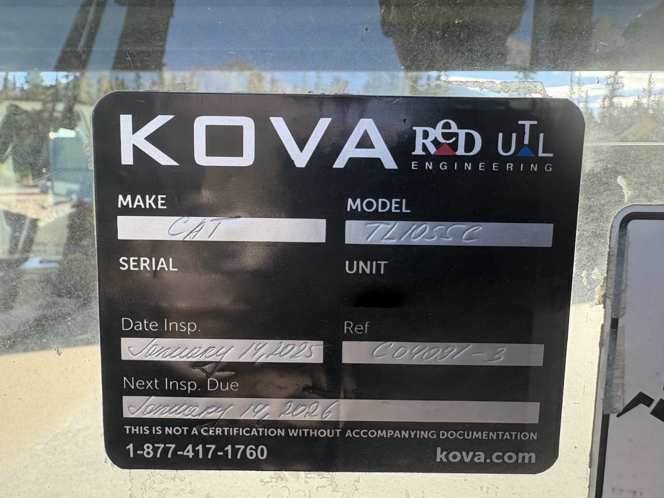 2014 Caterpillar TL1055C Telehandler/Zoom Boom #11107 AS