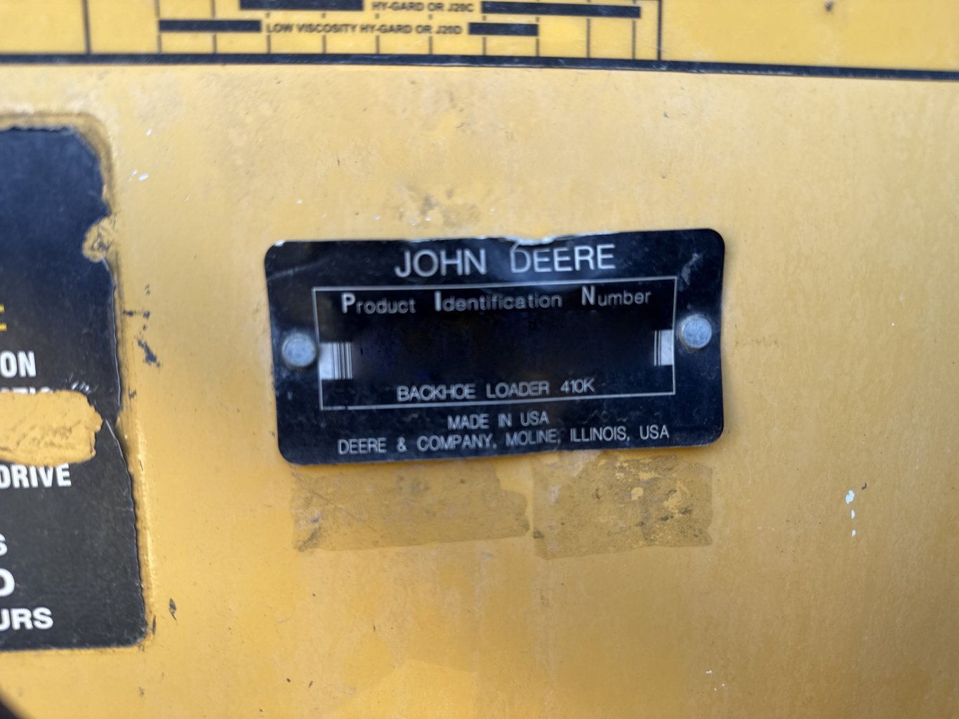 2014 Deere 410K Backhoe #11136 JA