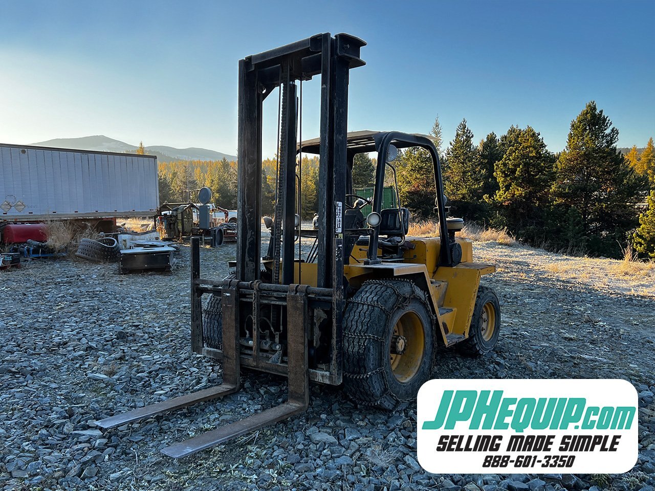 1983 Caterpillar RC60 Forklift Rough Terrain 2WD #11160 BP