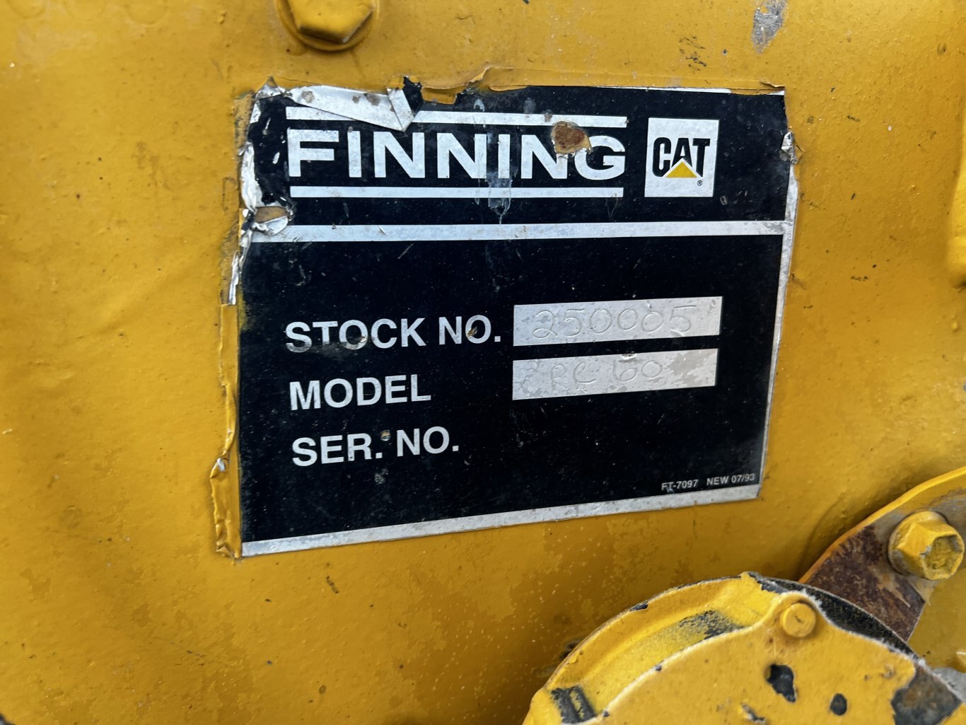 1983 Caterpillar RC60 Forklift Rough Terrain 2WD #11160 BP