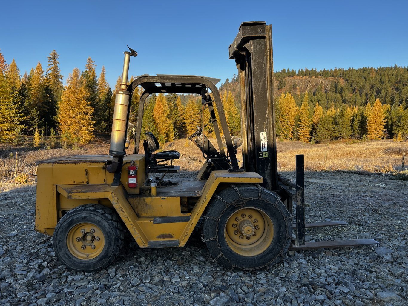 1983 Caterpillar RC60 Forklift Rough Terrain 2WD #11160 BP