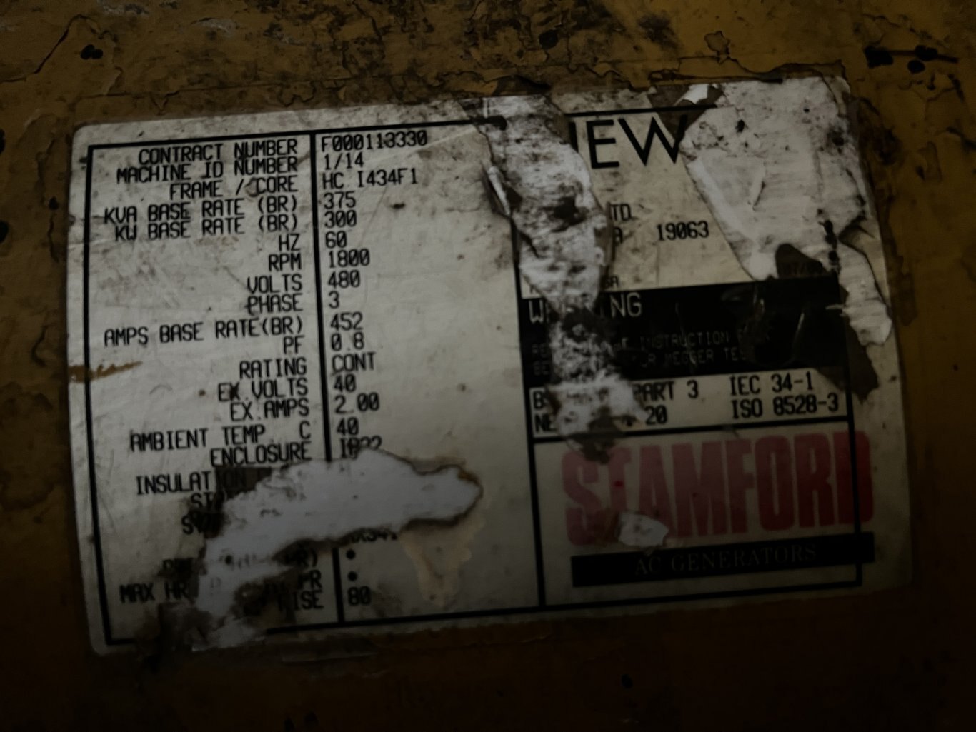 Mormak Power Van PV 40 with Switch Gear • 300kW 480V 3 Phase #11198 BP