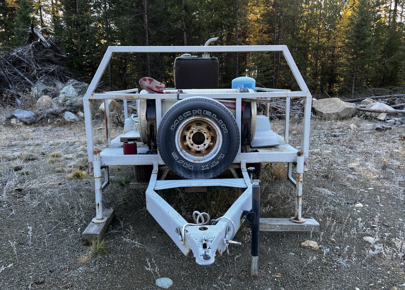 25kW Generator on Homemade Jobsite Trailer • 3 Phase Generator #11232 BP