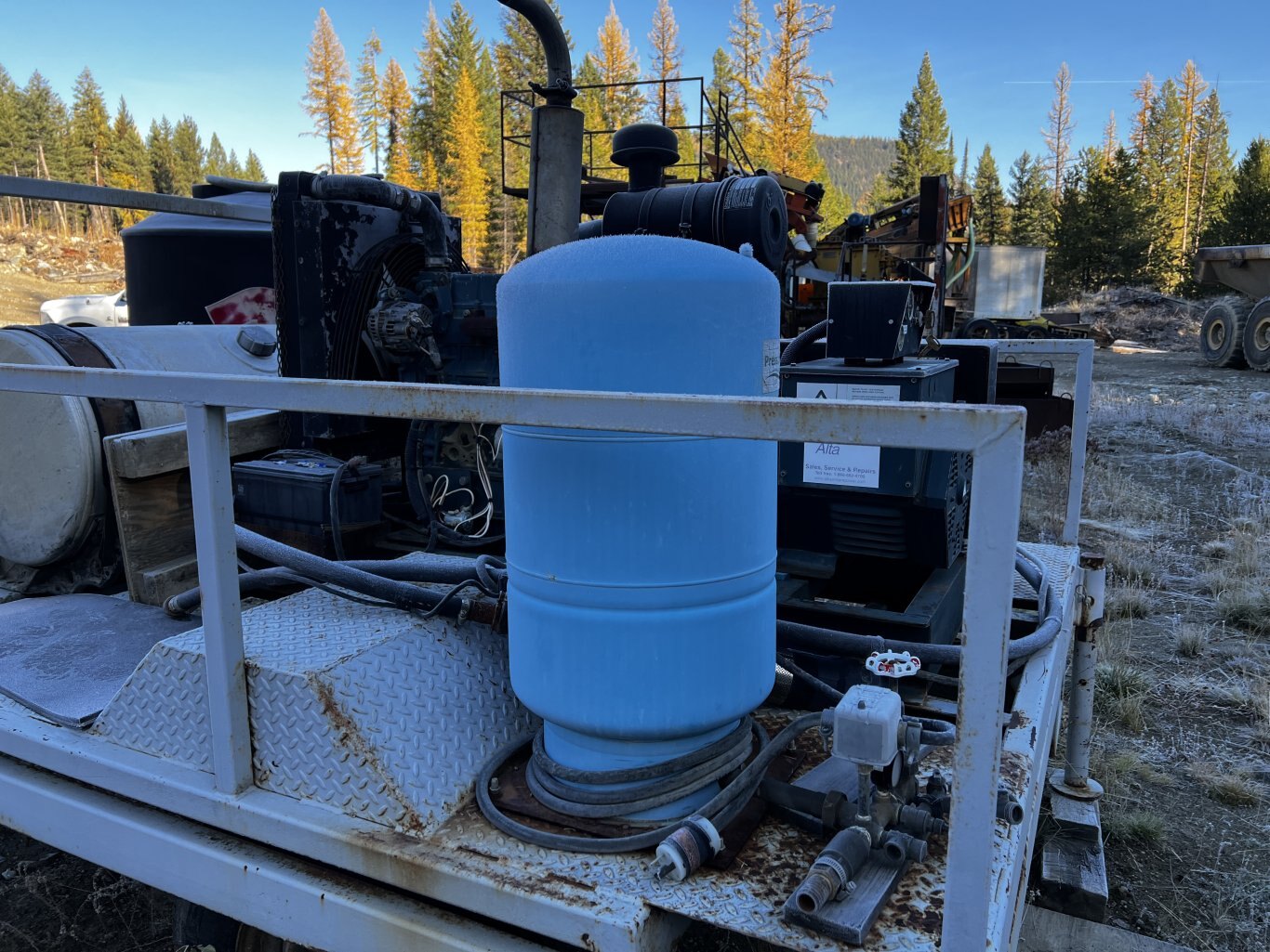 25kW Generator on Homemade Jobsite Trailer • 3 Phase Generator #11232 BP