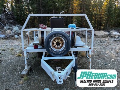 25kW Generator on Homemade Jobsite Trailer • 3 Phase Generator #11232 BP