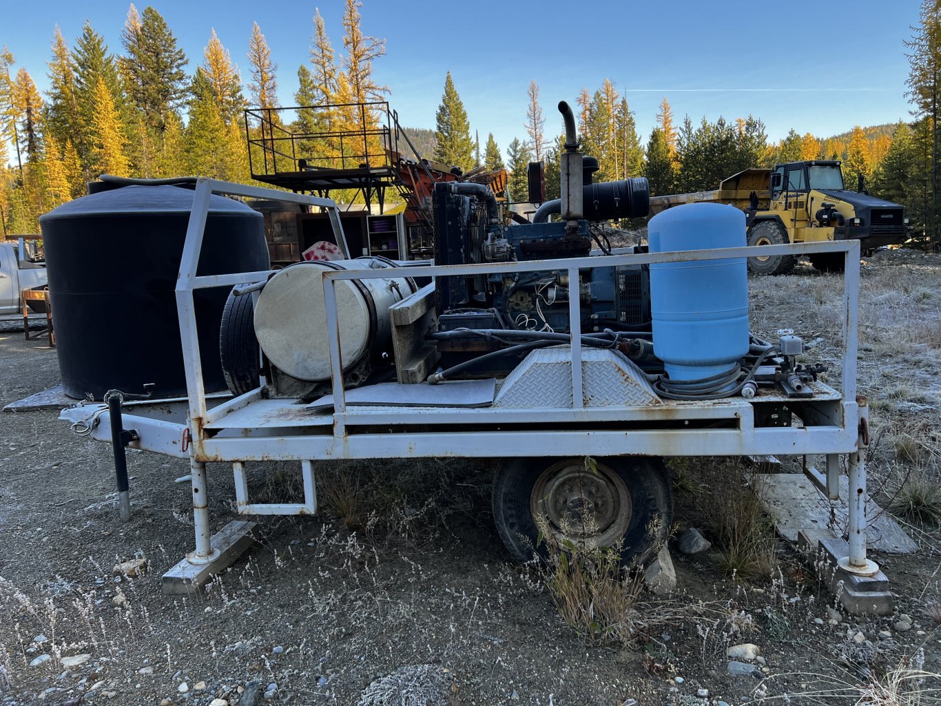 25kW Generator on Homemade Jobsite Trailer • 3 Phase Generator #11232 BP