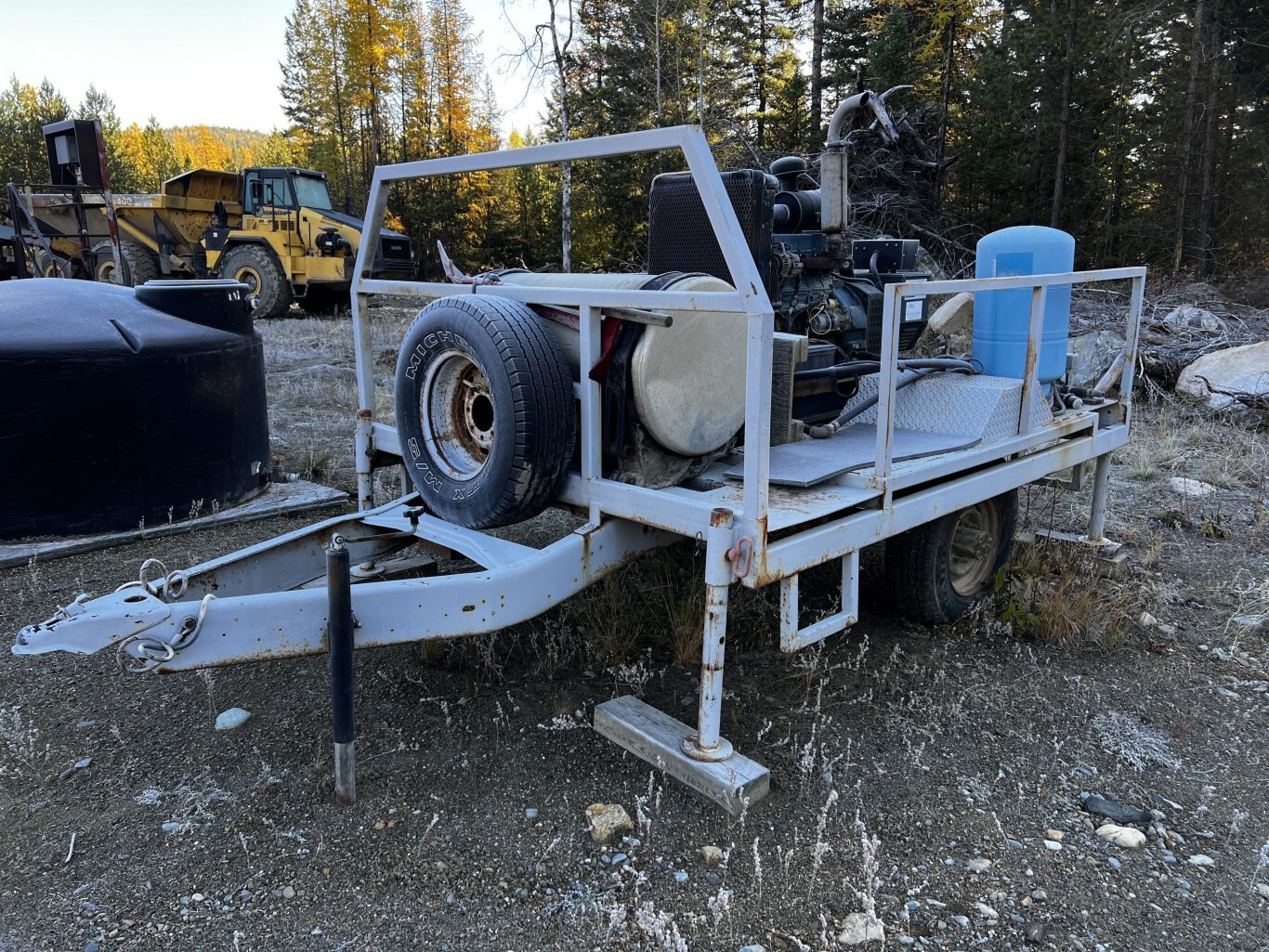 25kW Generator on Homemade Jobsite Trailer • 3 Phase Generator #11232 BP